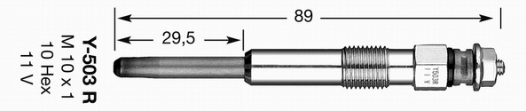 NGK Izzítógyertya Y-503R_NGK